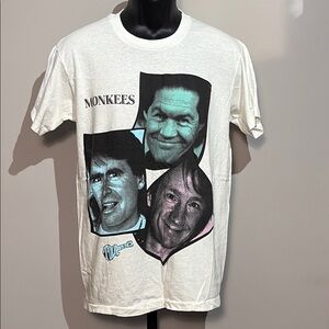 Monkees VINTAGE Medium 1989 Tour White T Shirt